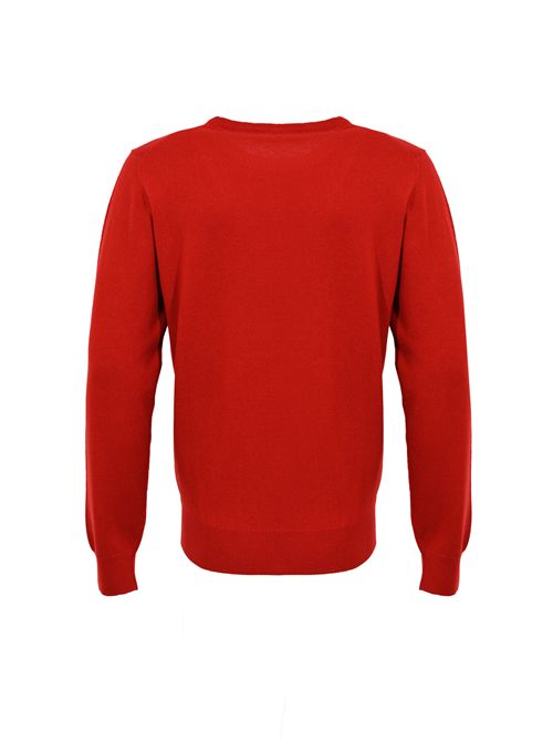 Maglia misto lana e cashmere Rosso lacca DELLA CIANA | DC9 18022LACCA